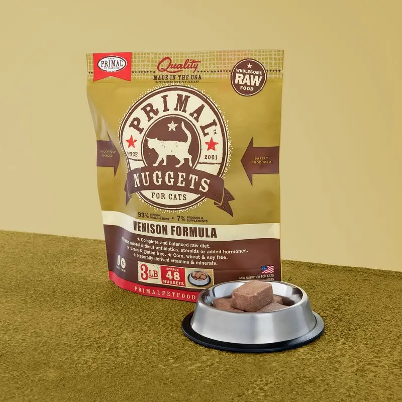 Primal Pet Foods Feline Raw Frozen Nuggets 1