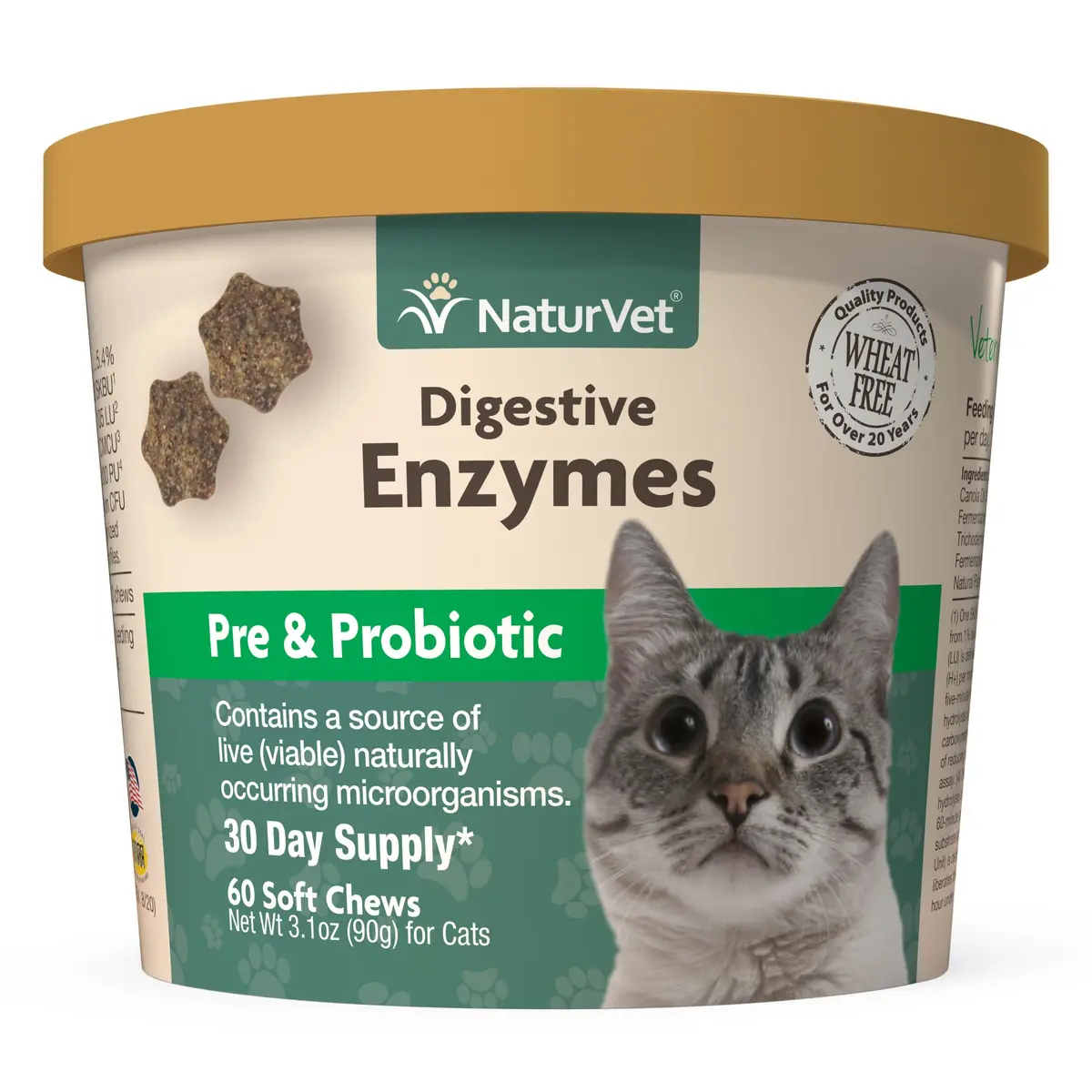 Digestive Enzymes Cat Soft Chews With Prebiotics & Probiotics 1