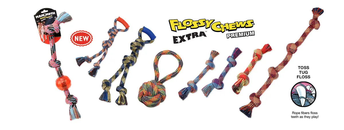 Mammoth® Flossy Chews® Extra™ Braided Toys 1