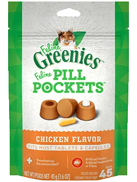 Feline Greenies™ Pill Pockets™ Treats Feline Greenies™ Pill Pockets™ Treats Chicken Flavor 1