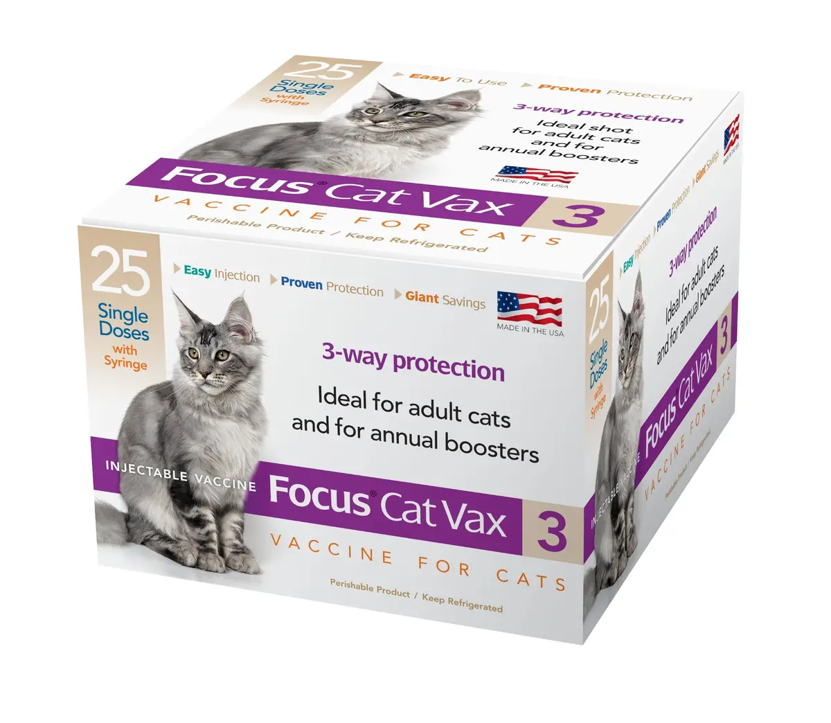 Durvet Focus Cat Vax 3® 1