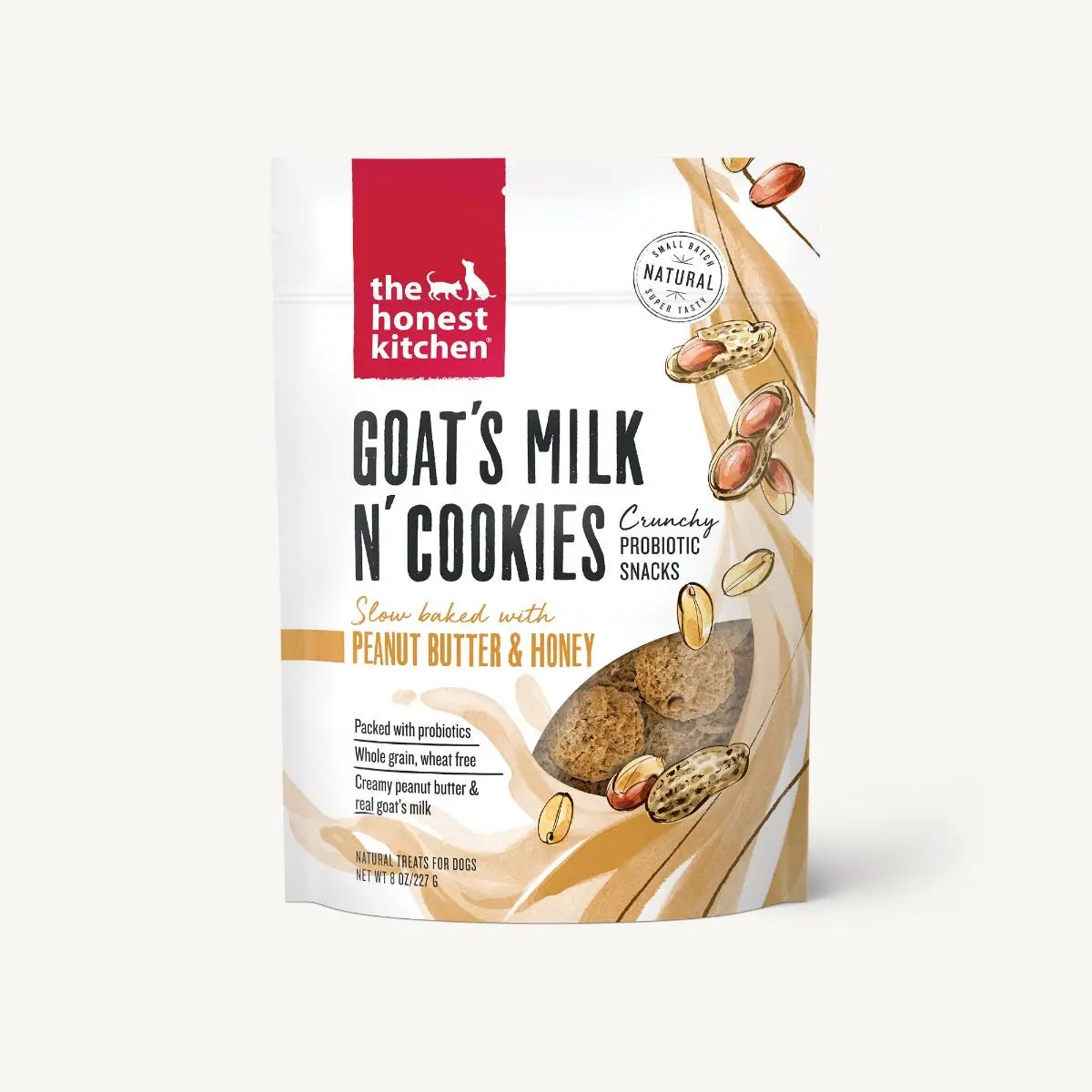 The Honest Kitchen Goat's Milk N' Cookies Slow Baked With Peanut Butter & Honey 1
