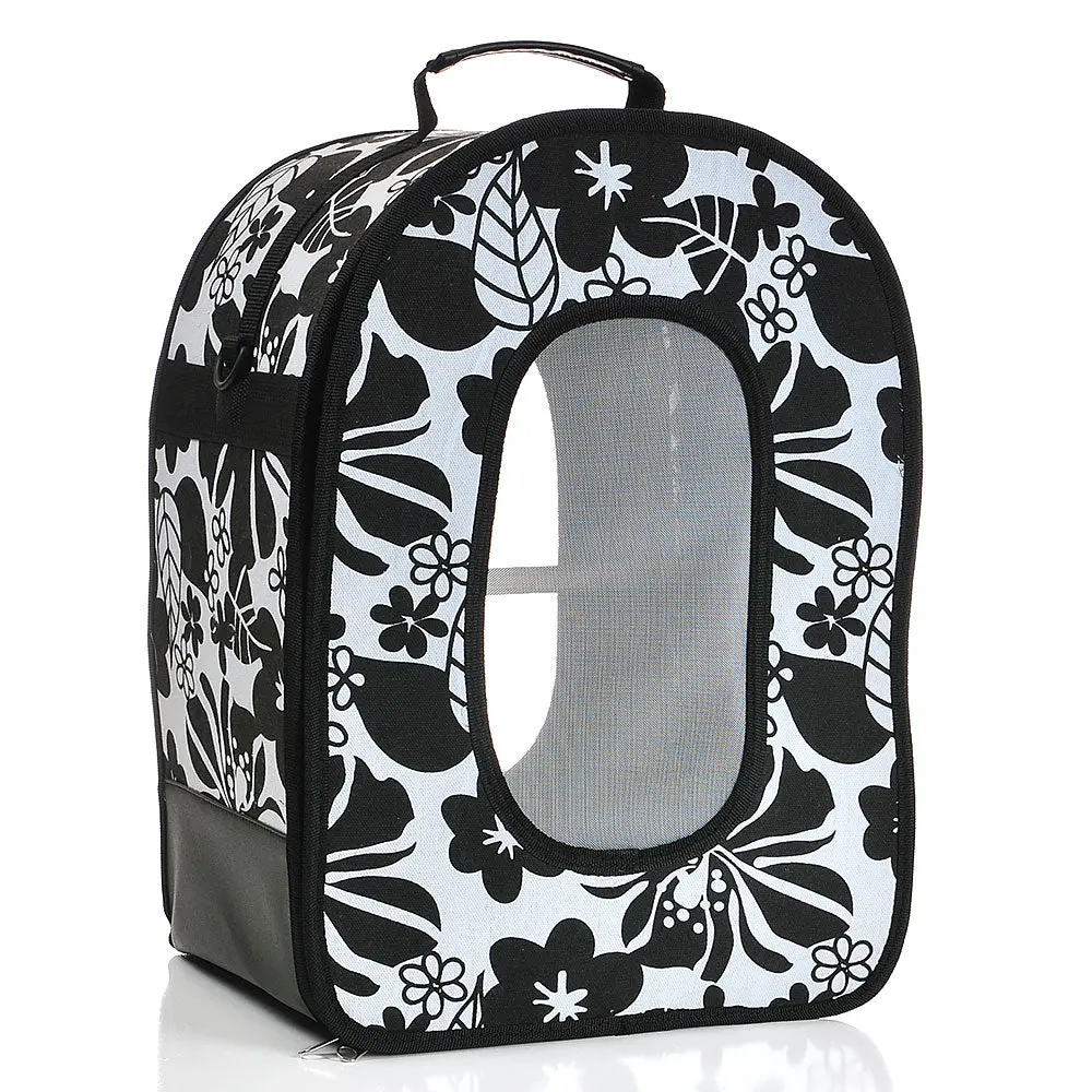 A&E Bird Cage Soft Sided Travel Carrier - Small Black 1