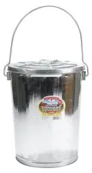 Little Giant 6 Gallon Galvanized Storage Bin 1