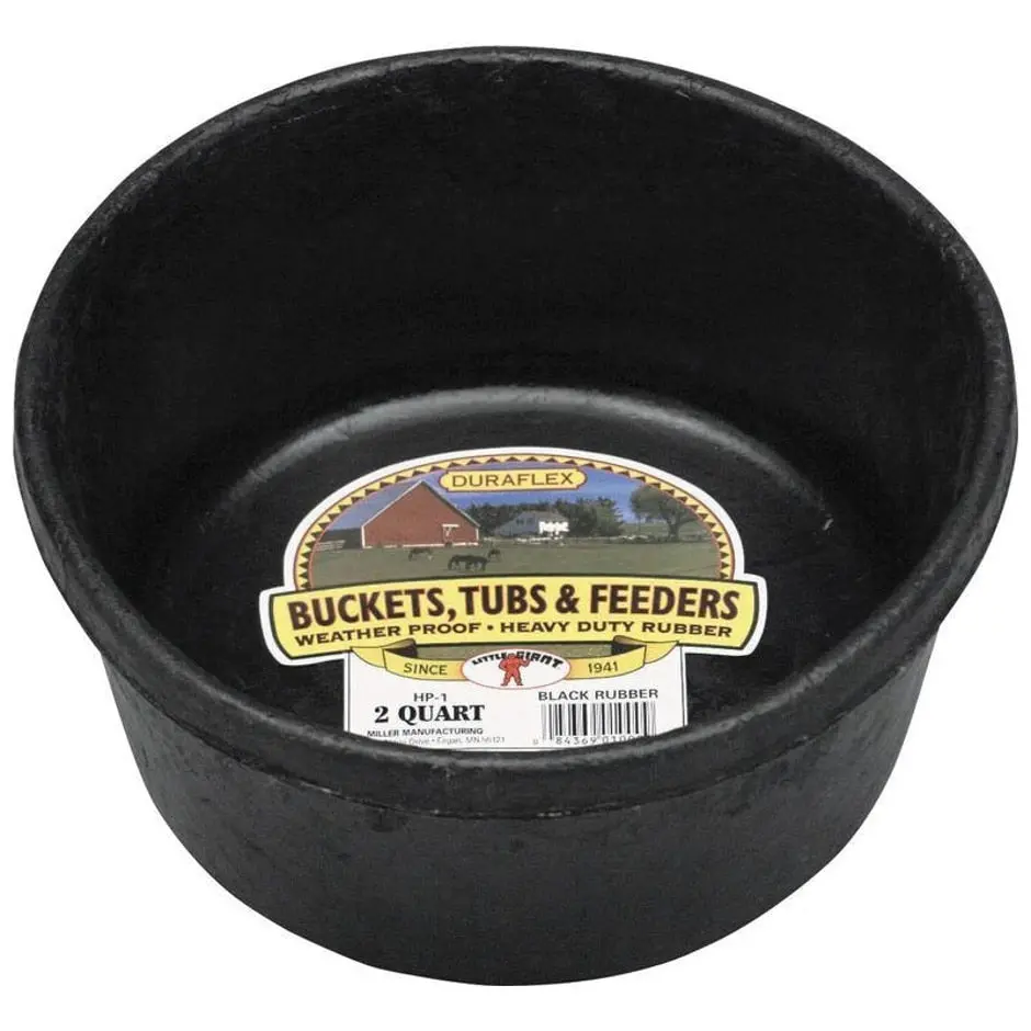 Miller Little Giant Rubber Feed Pan for Livestock