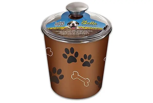 Loving Pets Bella Canister Copper Treat Holder 1
