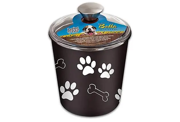 Loving Pets Bella Canister Espresso Treat Holder 1