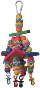 A&E Happy Beaks Fiesta Blocks Bird Toy 1