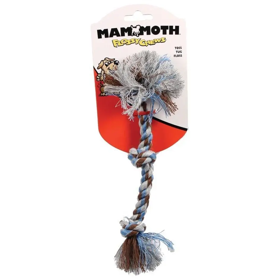 Mammoth Flossy Chews Color 3 Knot Rope Tug 1