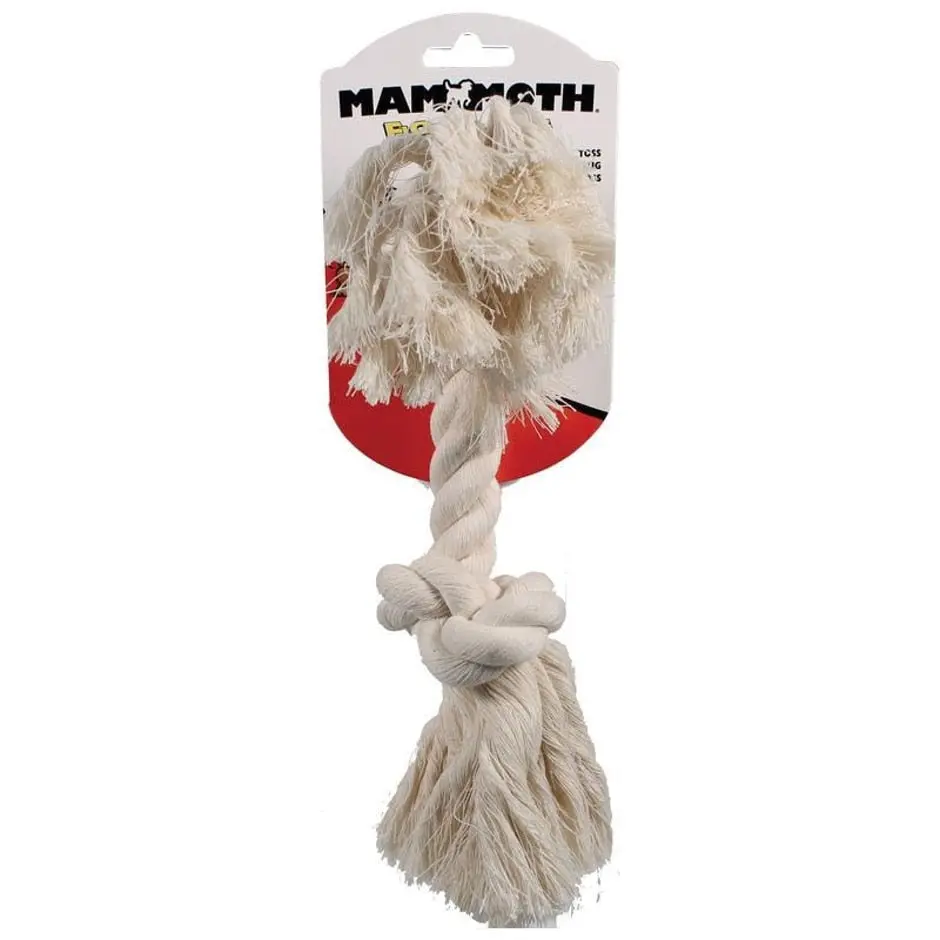 Mammoth Flossy Chews Cotton Rope Bone 1
