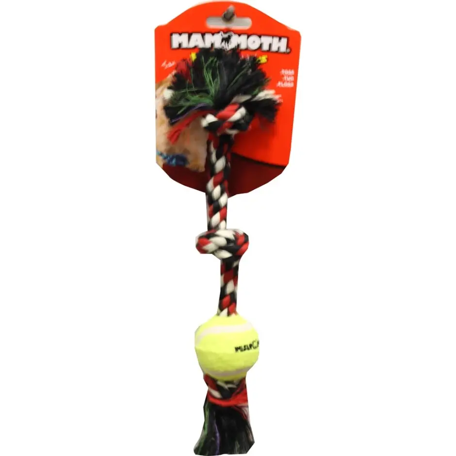 Mammoth Knot Tug W/Tennis Ball 1
