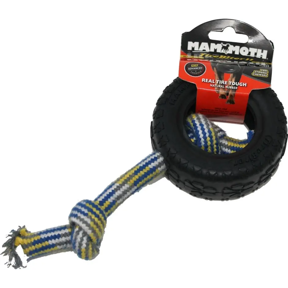 Mammoth Tirebiter® With Rope Dog Toy 3