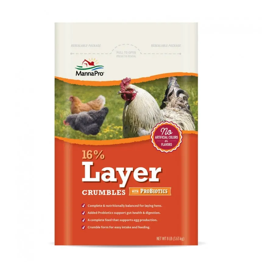 Manna Pro Adult Poultry Care 16% Layer Crumbles With Probiotics 1