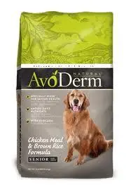Avoderm Natural Senior Chicken Meal And Brown Rice Formula Dry Dog Food 1