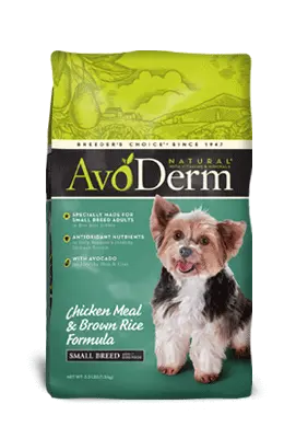 Avoderm Natural Small Breed Adult Chicken Meal And Brown Rice Formula Dry Dog Food 1
