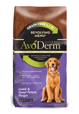 Avoderm Revolving Menu Grain Free Lamb And Sweet Potato Recipe Adult Dry Dog Food 1