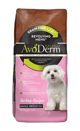 Avoderm Revolving Menu Small Breed Lid Grain Free Turkey Recipe Adult Dry Dog Food 1