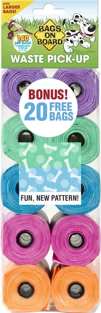 Bags On Board Fashion Print Waste Pick-Up Bags 1
