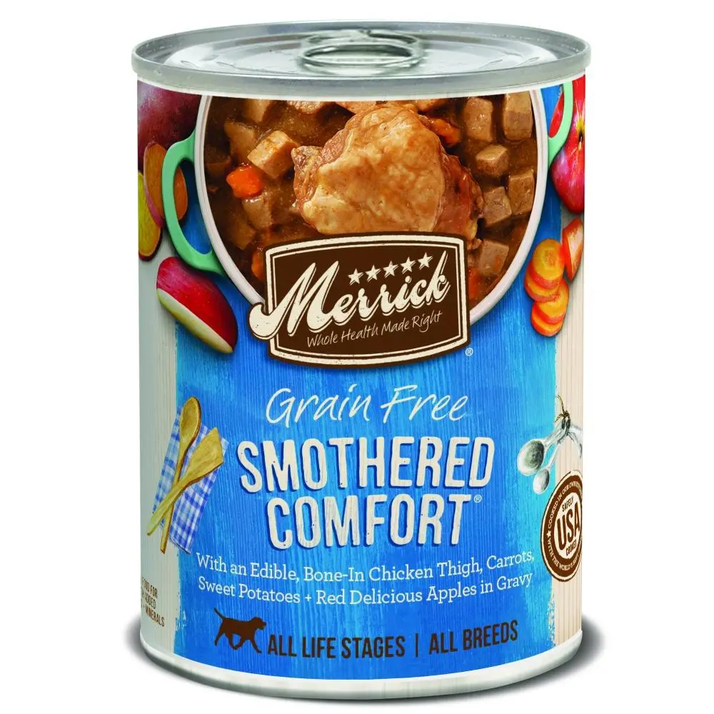 Merrick Grain Free Smothered Comfort Canned Dog Food 1