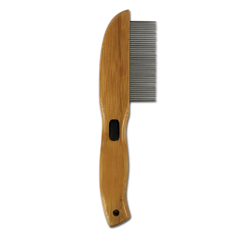 Bamboo Groom Rotating Pin Comb With 41 Rounded Pins 2