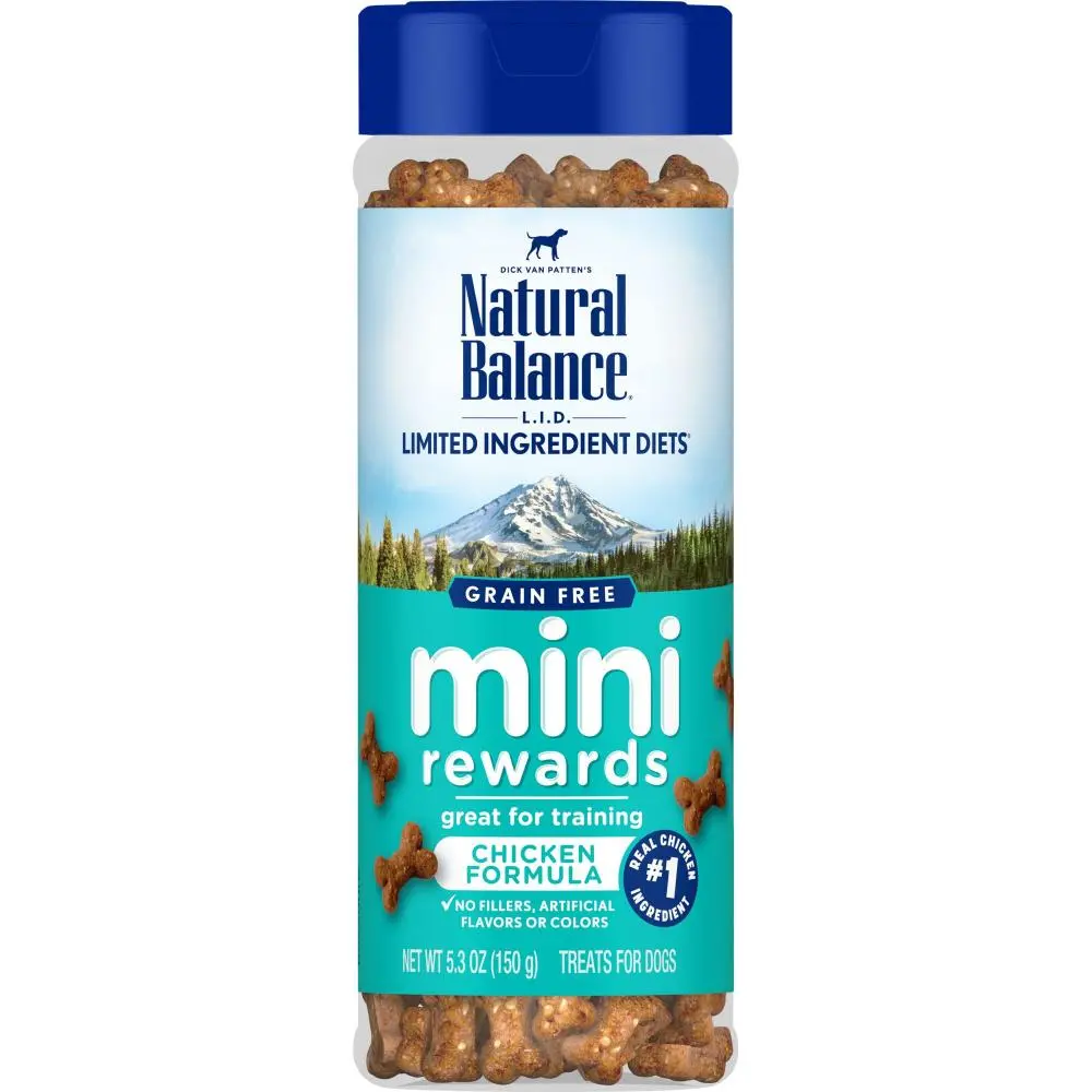 Natural Balance L.I.D Grain Free Mini Rewards Chicken Recipe Dog Training Treats 1