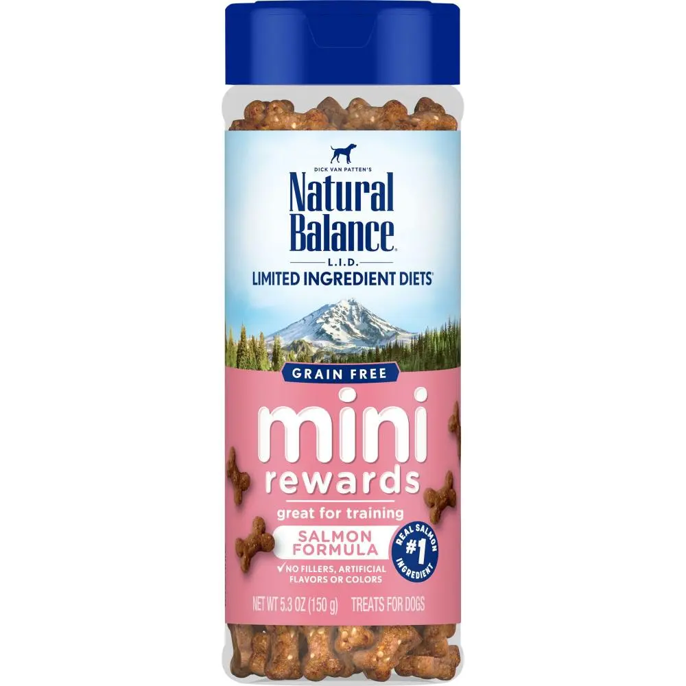 Natural Balance L.I.D Grain Free Mini Rewards Salmon Recipe Dog Training Treats 1