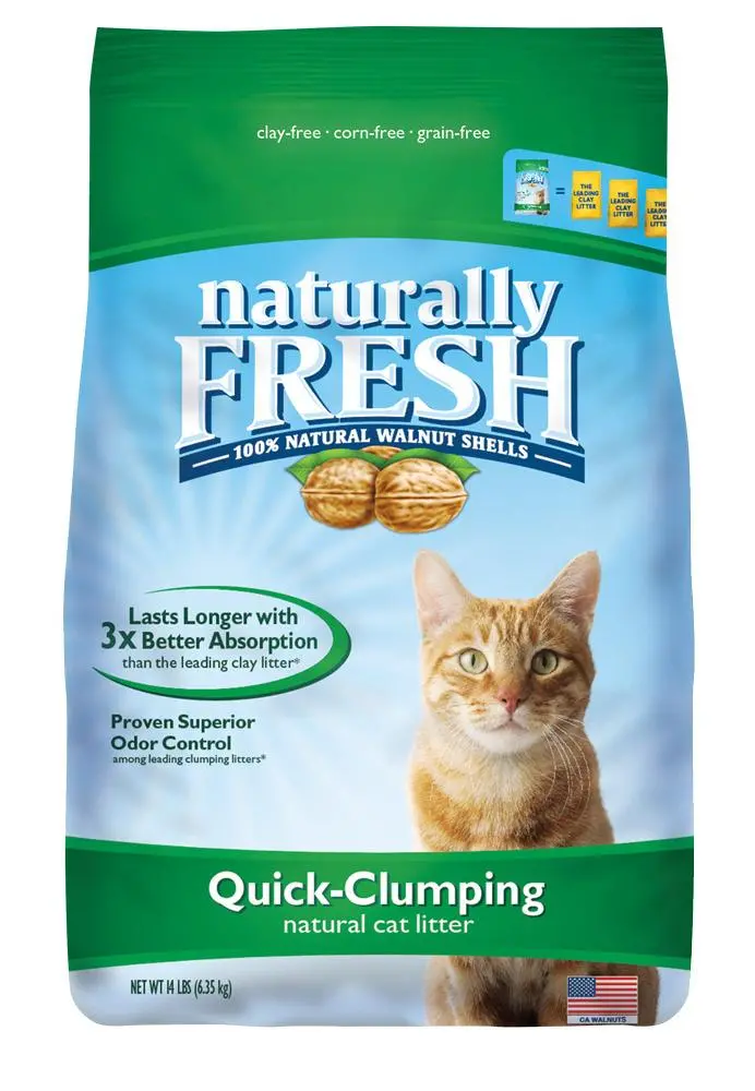 Naturally Fresh Walnut Shell Quick Clumping Formula Cat Litter 1