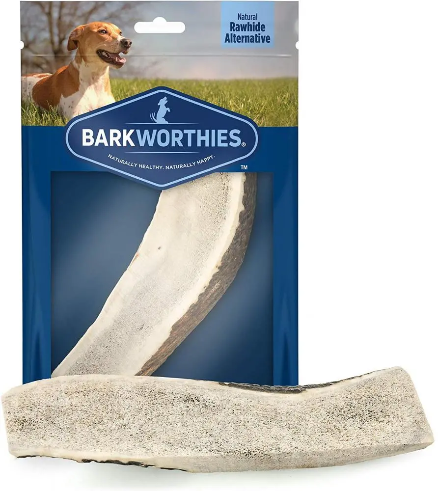 Barkworthies Split Elk Antler Dog Chew For Large Breed Dogs 1