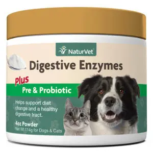 Naturvet Enzymes & Probiotics Digestive Tract Aid For Pets 1