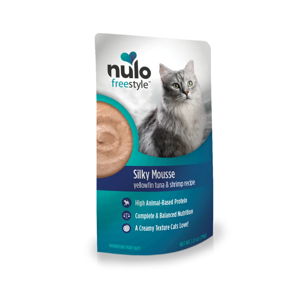 Nulo Freestyle Silky Mousse Yellowfin Tuna & Shrimp Recipe For Cats 1