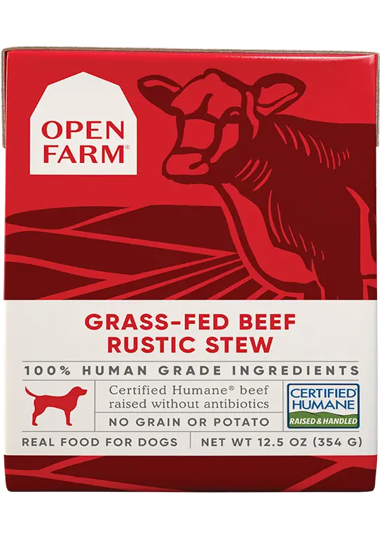 Open Farm Grass-Fed Beef Rustic Stew Wet Dog Food 1
