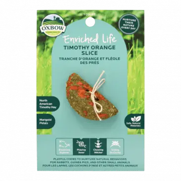 Oxbow Animal Health Enriched Life - Timothy Orange Slice 1