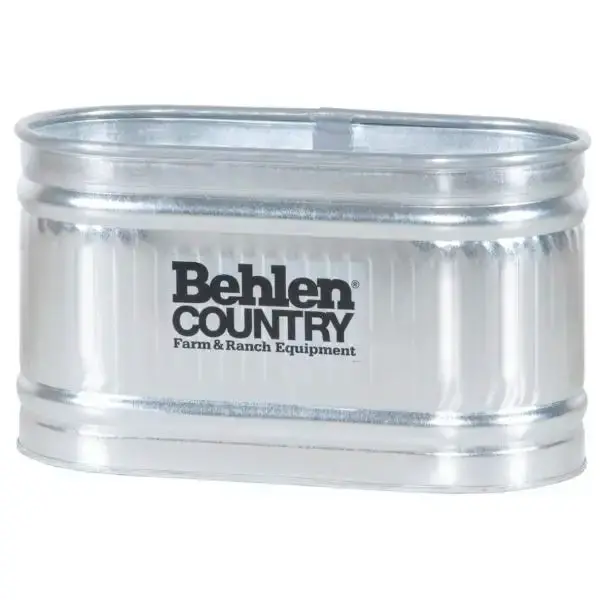 Behlen 224 Galvanized Round End Tank (Approx. 103 Gal.) 1