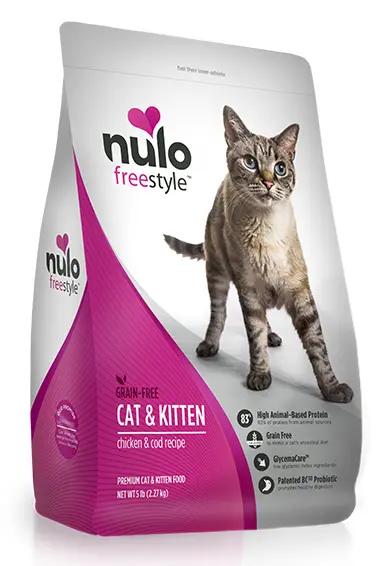 Nulo Freestyle Cat And Kitten Grain Free Chicken And Cod Recipe Dry Cat Food 1