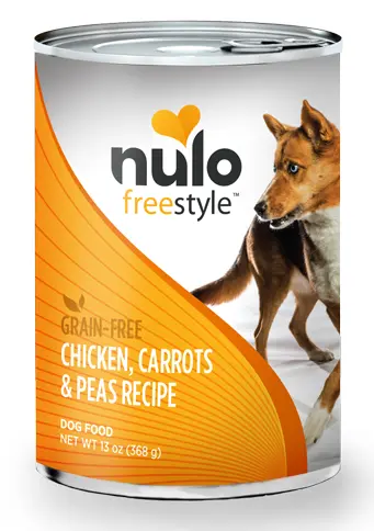 Nulo Freestyle Grain Free Chicken, Carrots And Peas Recipe Canned Dog Food 1