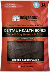 Indigenous Pet Products Dental Health Bones — Smoked Bacon Flavor 1