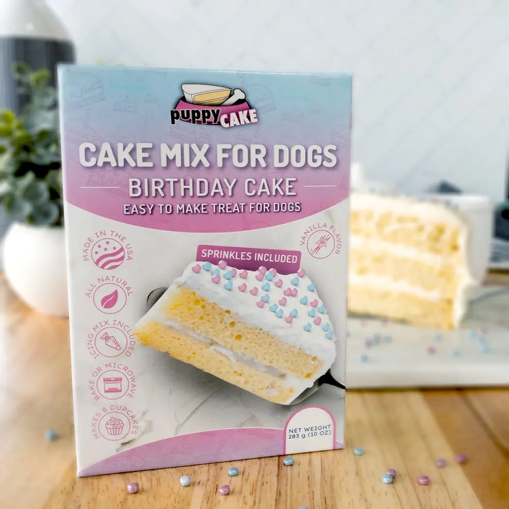 Puppy Cake Mix - Birthday Cake Flavored With Sprinkles 1