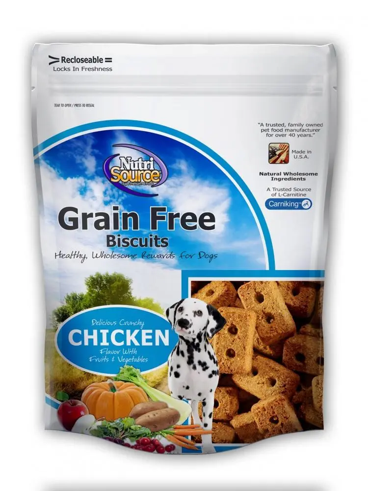 Nutrisource® Grain Free Chicken Biscuits Dog Treats 1