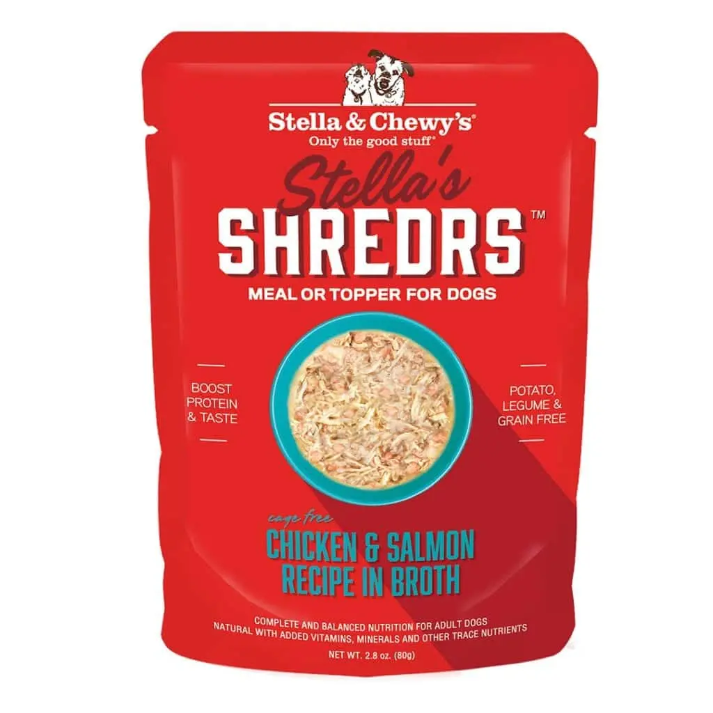Stella & Chewy's Stella’S Shredrs Chicken & Salmon Recipe In Broth 1