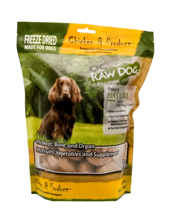 Oc Raw Dog Freeze Dried Chicken & Produce Sliders 1