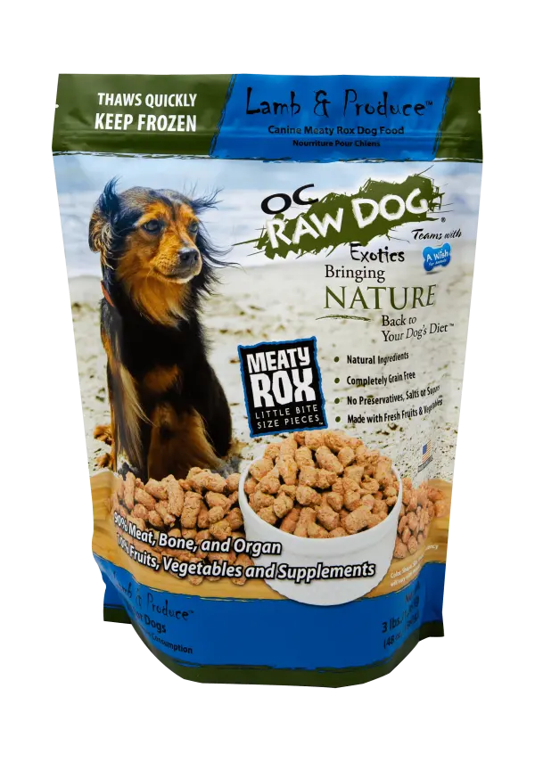 Oc Raw Dog Frozen Lamb & Produce Meaty Rox 1
