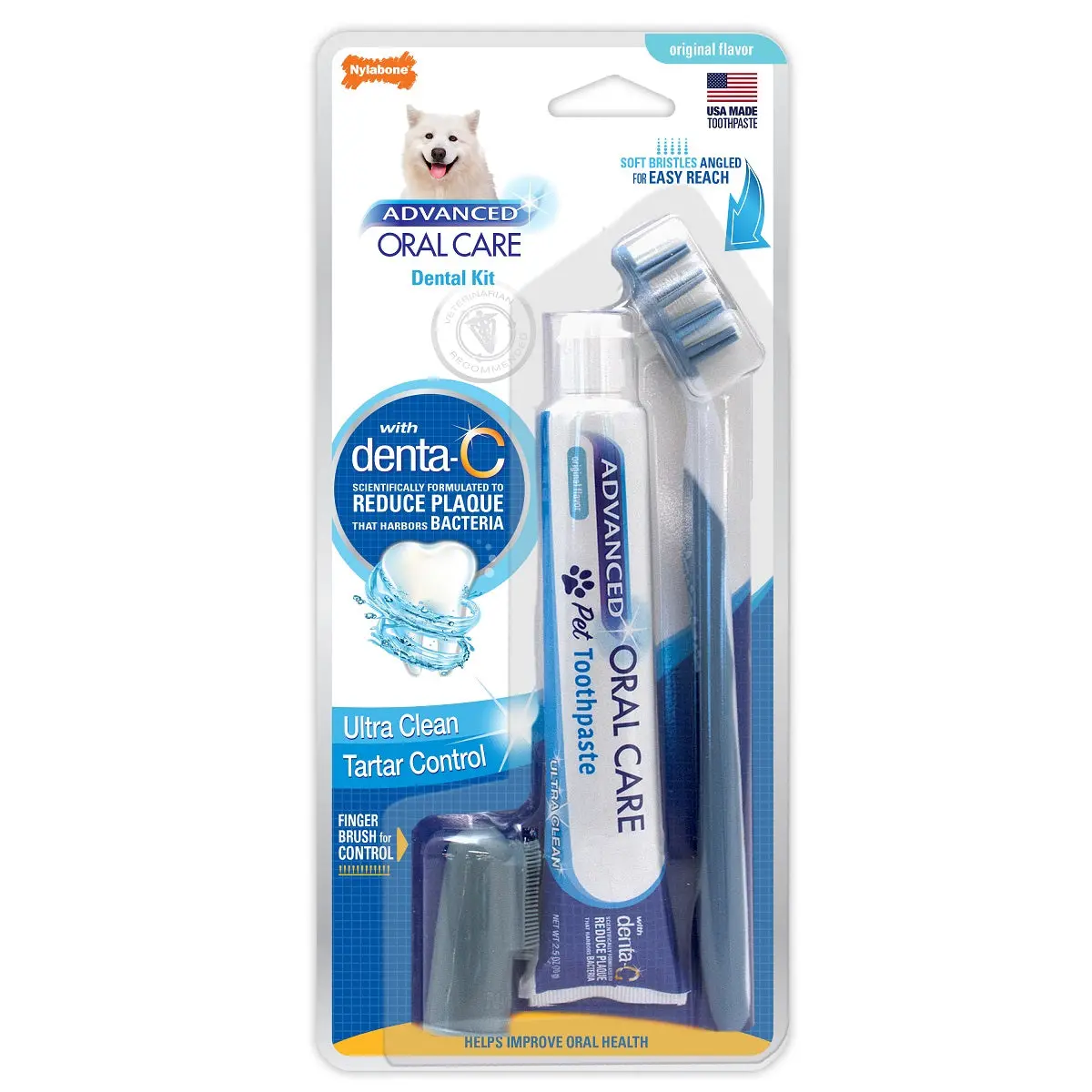 Nylabone Advanced Oral Care Dog Dental Kit 1