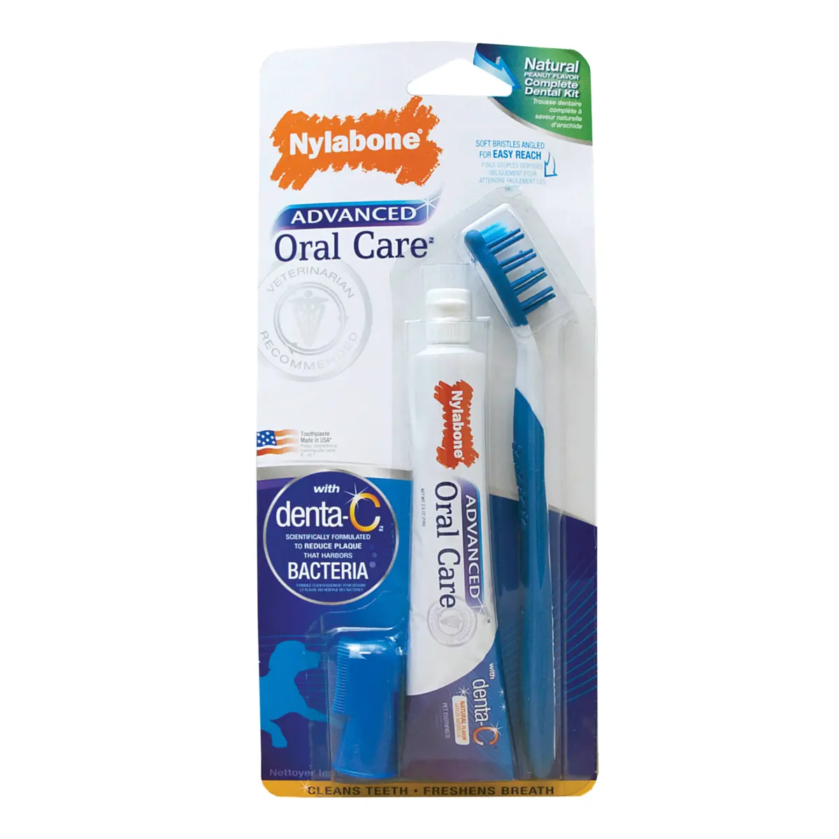 Nylabone Advanced Oral Care Natural Dog Dental Kit 1