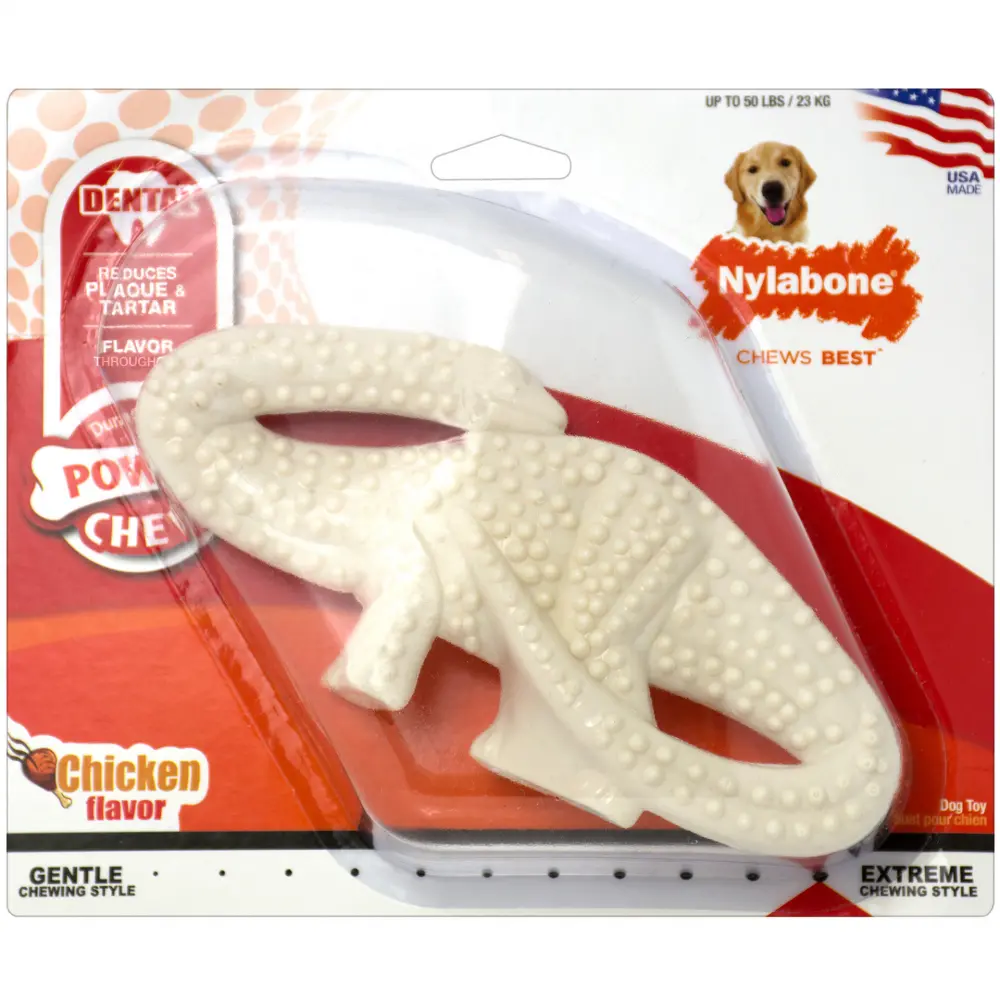 Nylabone Durachew Dental Chew Dino Dog Toy 1