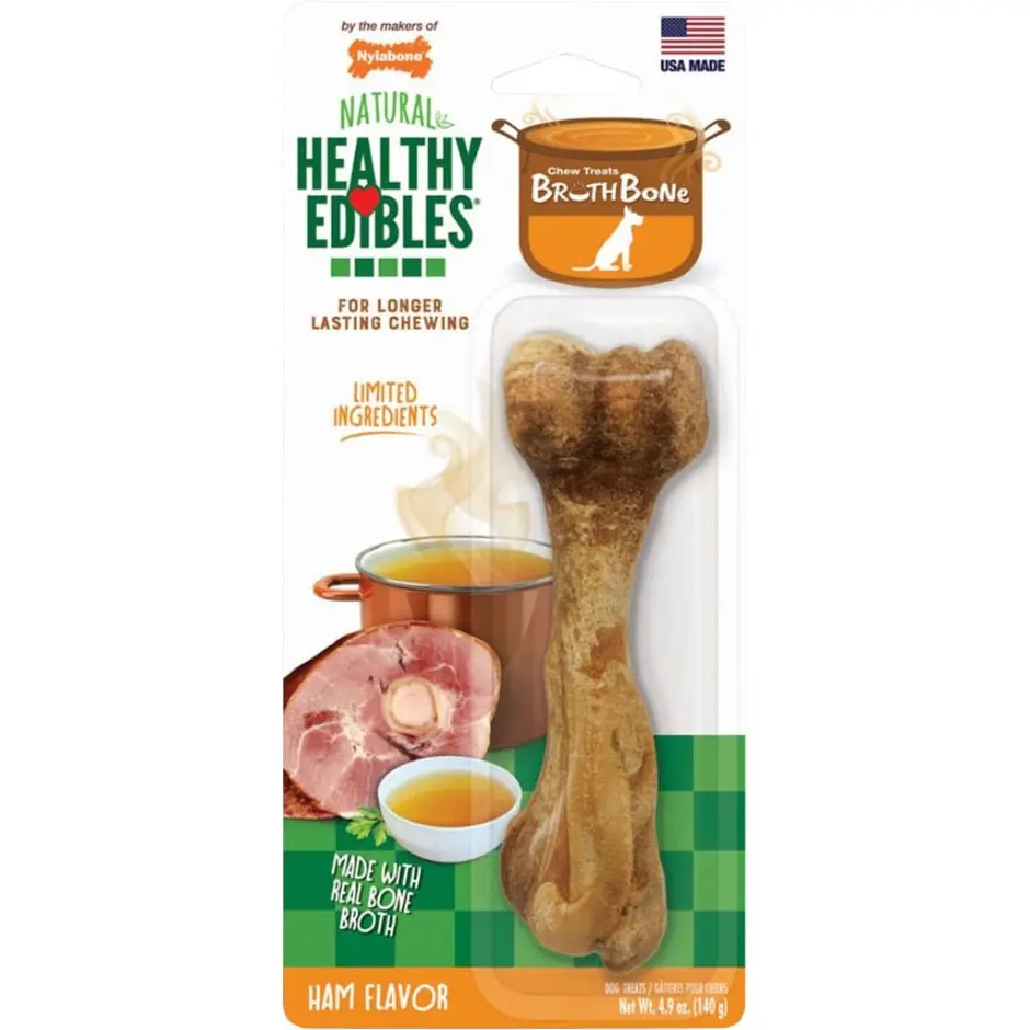 Nylabone Healthy Edibles Broth Bone Natural Chew 1