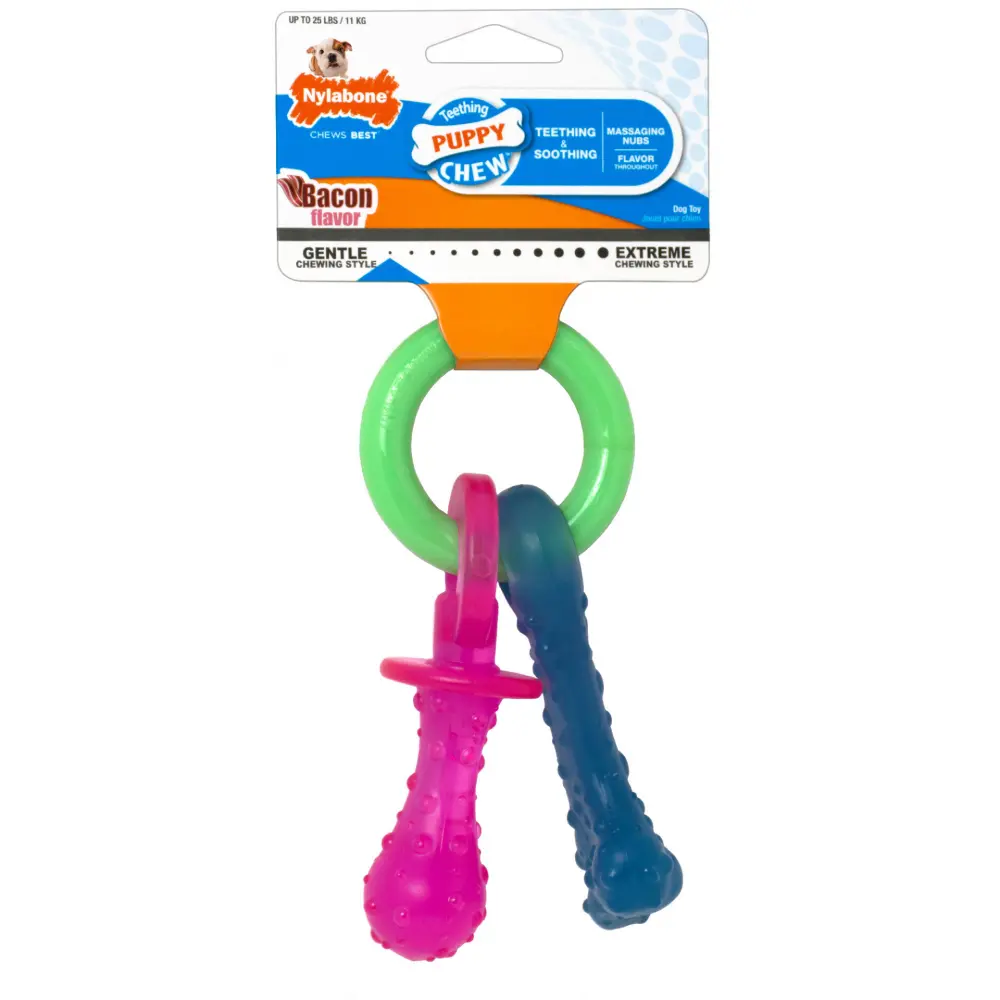 Nylabone Puppy Chew Teething Pacifier Dog Toy 1