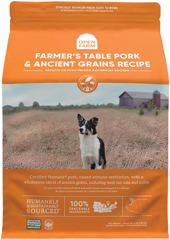 Open Farm Farmer's Table Pork & Ancient Grains Dry Dog Food 1