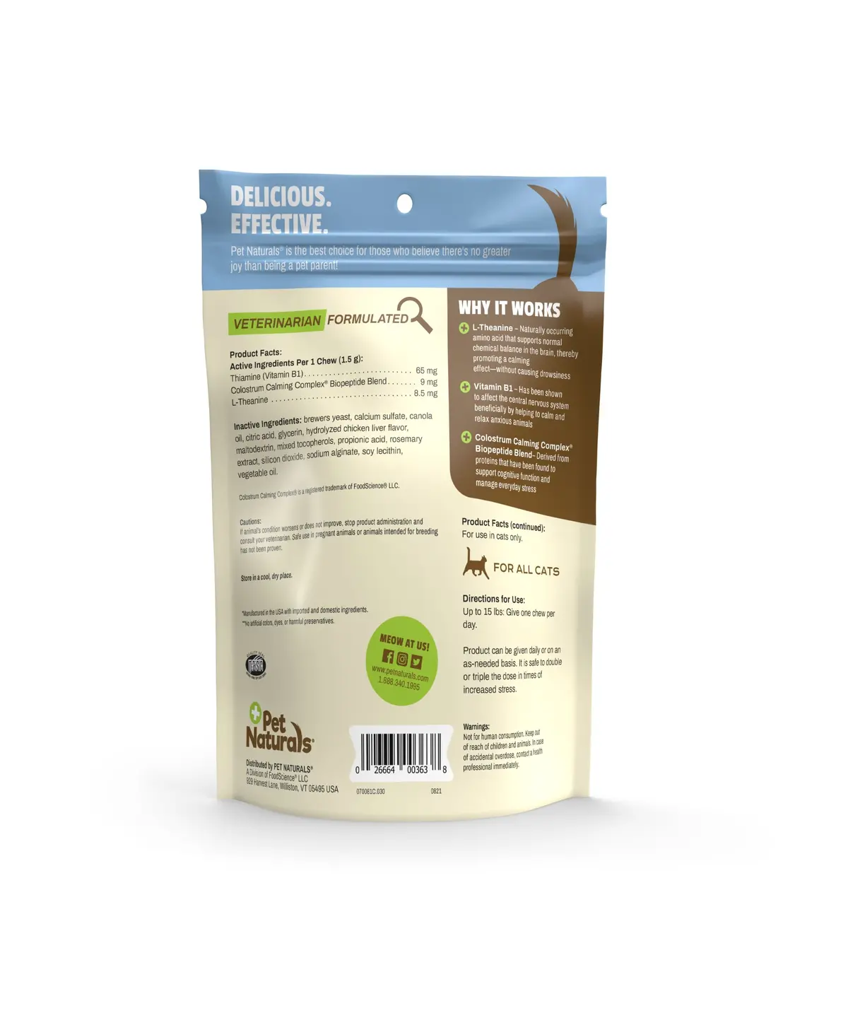 Pet Naturals Calming For Cats 2