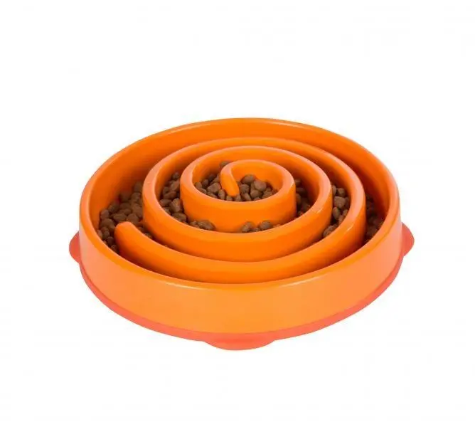 Outward Hound Dog Games Slo Bowl Slow Feeders Coral Design Dog Bowl 1