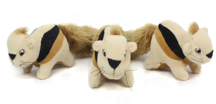 Outward Hound Squeakin Animals Squirrel Plush Dog Toy 1
